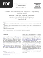 Frías Et Al. - 2008 - Calcination of Art Paper Sludge Waste For The Use As A Supplementary Cementing Material