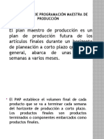 2.1. Proceso de Programación Maestra de Producción