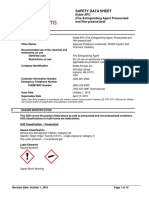 Safety Data Sheet: Kidde APC (Fire Extinguishing Agent Pressurized and Non-Pressurized)