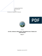 04 Uso Del Lenguaje, Redacción y Ortografía en El Trabajo de Investigación