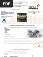 Hexavalent Chromium Risks For Fossil and CCGT Plants Sources, Sinks, and Risk Management (Plus Chemistry) ABHUG 2019