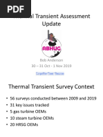 Thermal Transient Assessment Update: Bob Anderson 30 - 31 Oct - 1 Nov 2019