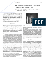 A 4-Ghz 130-Nm Address Generation Unit With 32-Bit Sparse-Tree Adder Core