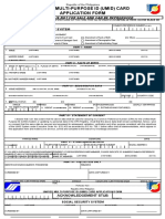 Unified Multi-Purpose Id (Umid) Card Application Form: Social Security System