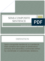 Semi-Composite Sentence