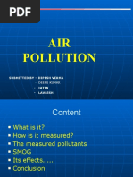 AIR Pollution: Submitted by - Dipesh Verma - Jatin - Lavlesh