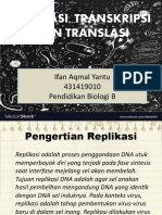 Replikasi, Transkripsi, Dan Translasi