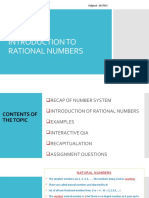 INTRODUCTION TO RATIONAL NUMBERS - PPSX