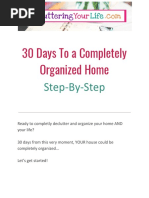 30 Days To A Completely Organized Home: Step-By-Step