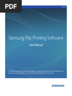 Samsung Flip Printing Software: User Manual