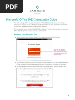 Microsoft Office 2013 Installation Guide: Redeem Your Product Key