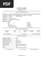 EC25 MSDS For Admixture Materilas PDF