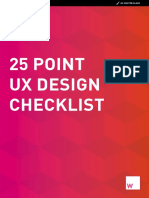 25 Point Ux Design Checklist PDF