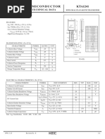 Semiconductor KTA1241: Technical Data