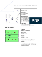 U11 Entrainement Techniques Defensives