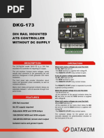 Din Rail Mounted Ats Controller Without DC Supply: Description Operation