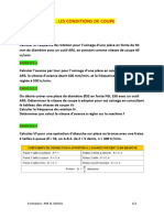 TD - Les Conditions de Coupe