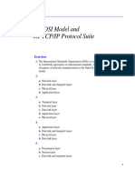 The OSI Model and The TCP/IP Protocol Suite: Exercises