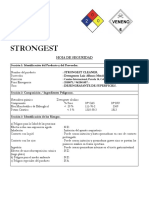 HDS Detergente Industrial Strongest Cleaner