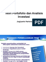 Teori Portofolio Dan Analisis Investasi