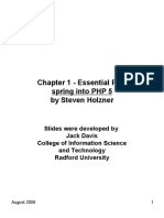 Chapter 1 - Essential PHP Spring Into PHP 5 by Steven Holzner