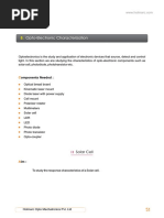 Opto Electronic Characteristics PDF