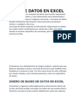 Base de Datos en Excel