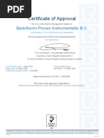 Certificate of Approval: Badotherm Proces Instrumentatie B.V