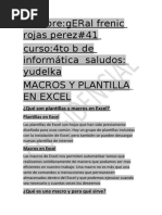 Macros y Plantilla en Excel