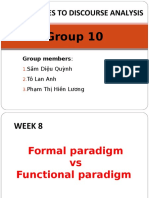 W8. Group 10. Formal Vs Functional