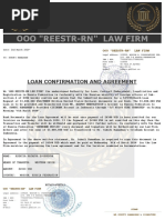 Loan Confirmation and Agreement