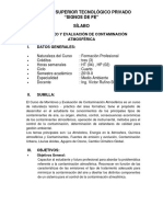 Silabo de Evaluacion y Monitoreo de Contaminación Atmosferica