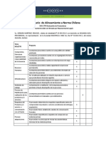 Cuestionario de Alineamiento A Norma Chilena 2770 - Documentos de Google PDF