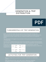 Trip Generation & Trip Distribution