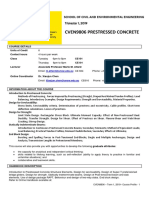 Cven9806 Prestressed Concrete: School of Civil and Environmental Engineering