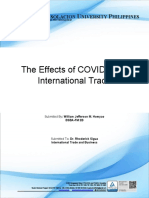 Effects of Covid 19 To International Trade