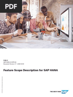 Feature Scope Description For SAP HANA