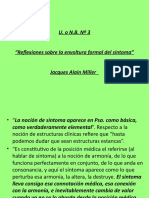 Reflexiones Sobre La Envoltura Formal Del Síntoma - J. A. Miller