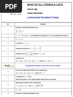 Doubtnut Today: Baap of All Formula Lists