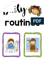 Mike's Daily Routine Flashcards PDF