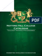 Notting Hill College Catalogue: Teacher Training Programmes