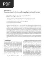 Review Article: Nanomaterials For Hydrogen Storage Applications: A Review