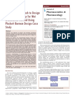 QBD Based Approach To Design Controlled Strategy For Wet Granulation Method Using Plackett Burman Design-Case Study