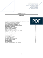 Commercial Law Case Digest: List of Cases