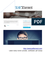 Torrent: Latest Dump Torrent Provider, Certification PDF Dumps