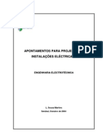 Apontamentos para Projecto de Instalações Eléctricas