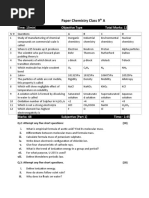 Paper Chemistry Class 9 A: Time: 15min Objective Type Total Marks: 12