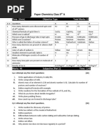 Paper Chemistry Class 9 A: Time: 15min Objective Type Total Marks: 12