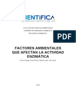 Factores Ambientales Que Afectan La Actividad Enzimática