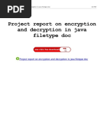 Project Report On Encryption and Decryption in Java Filetype